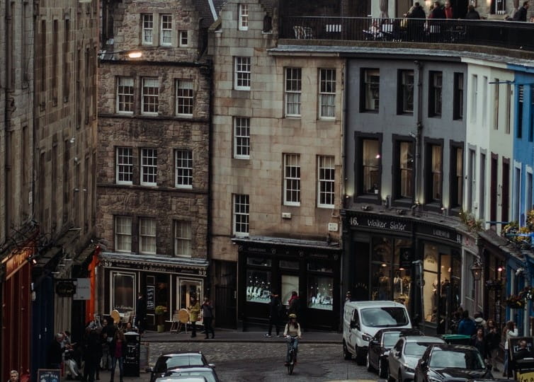 Victoria Street in Edinburgh