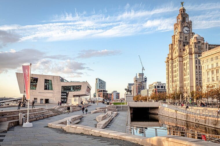 The Liver building in Liverpool