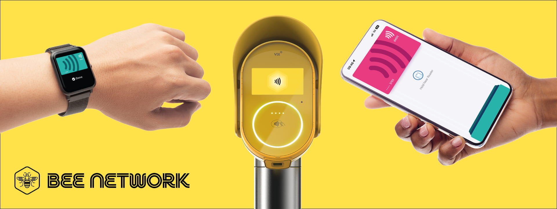Bee Network, tap and go banner